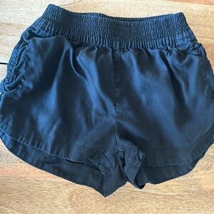 Aritzia TNA Black Athletic Shorts with Elastic Waistband
